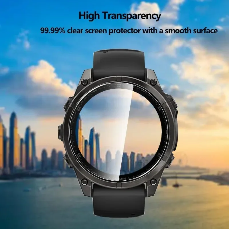 Screenprotector voor Garmin Fenix 8 7 6 5 X S Pro Saffier Gehard glas Beschermfolie voor Fenix 8 47/43/51mm 7S 7X7 S Pro