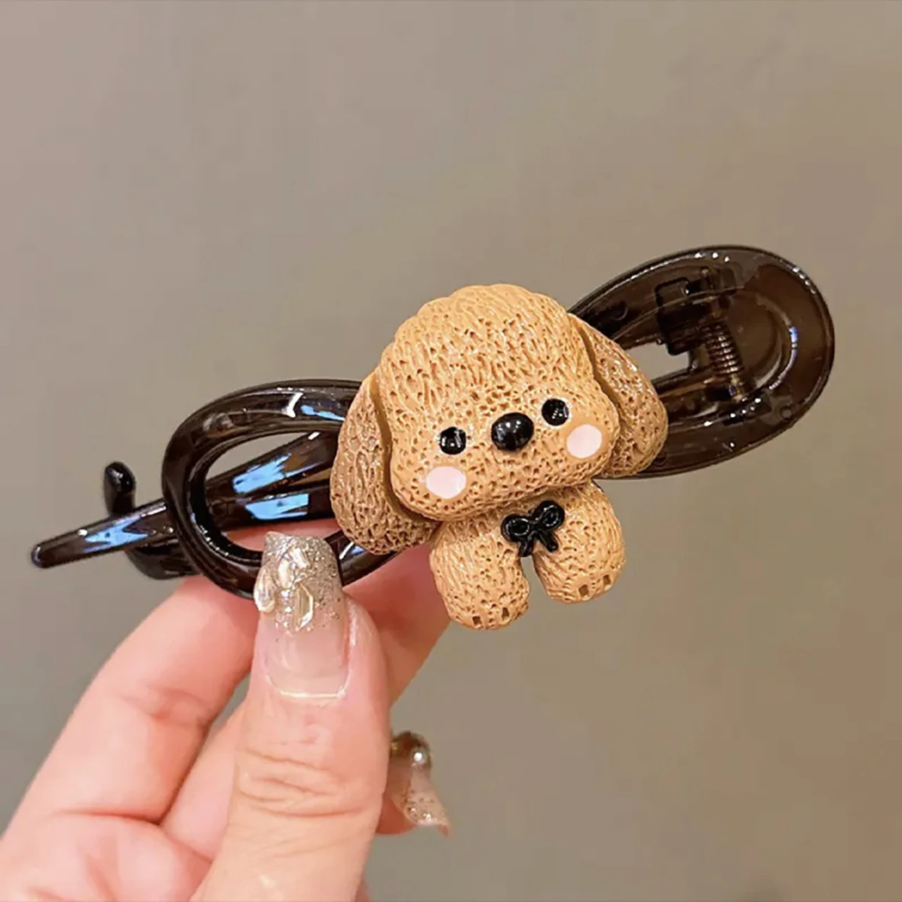 Pinzas para el cabello de animales de dibujos animados para niña, nuevo artefacto para el cabello, Clips giratorios de princesa para niños, accesorios para el cabello para niños