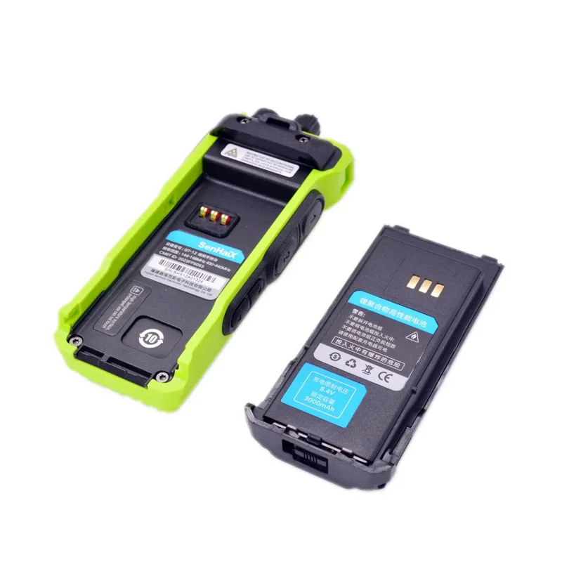 SenHaix GT12 Rádio em dois sentidos VHF UHF Tela grande TPU Receptor de banda aérea à prova d'água Porta USB C HAM Interfone