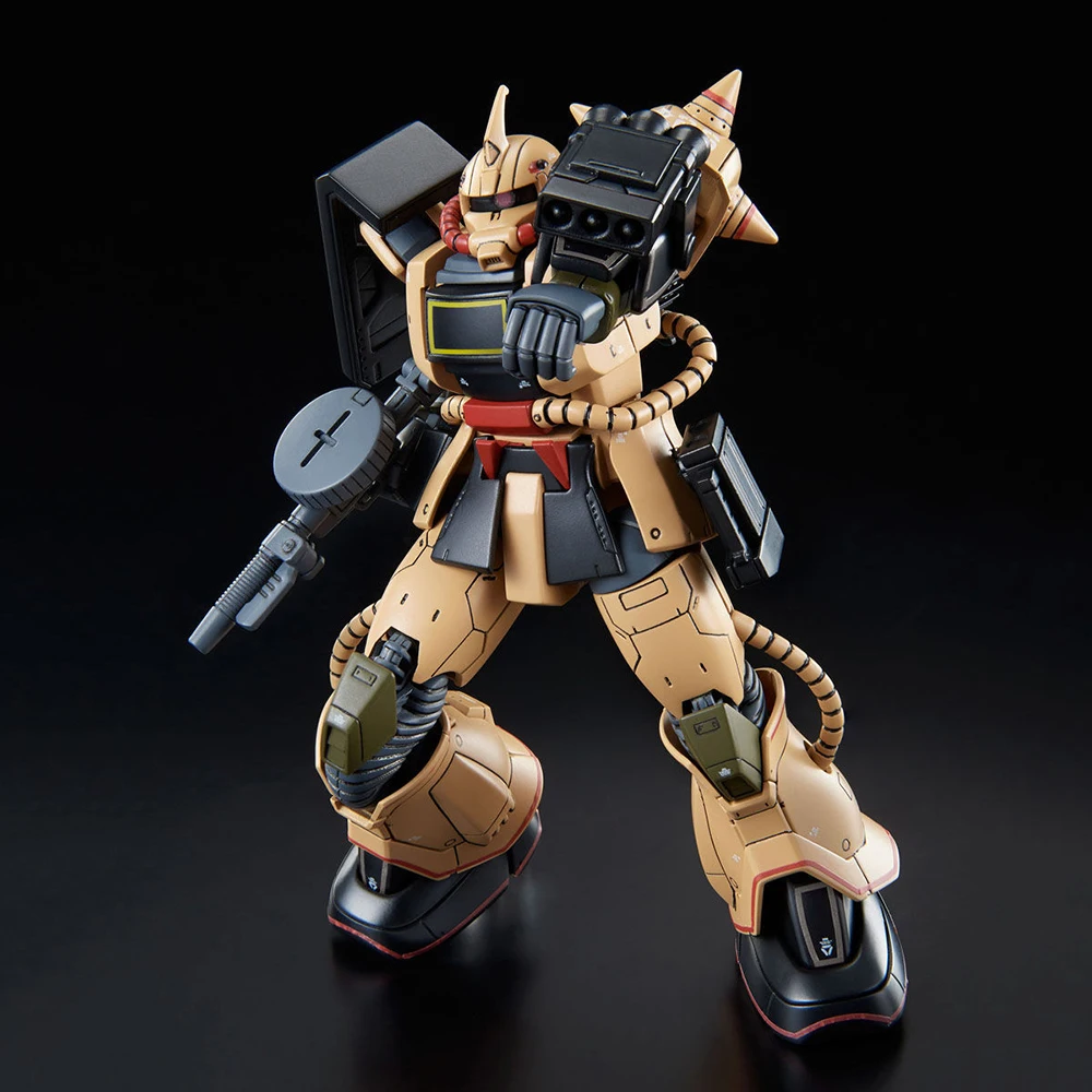 [En stock] Original Bandai HG Gundam The Origin MS-06D Zaku Desert Type 1/144 PB montaje exclusivo Robot modelo Juguetes