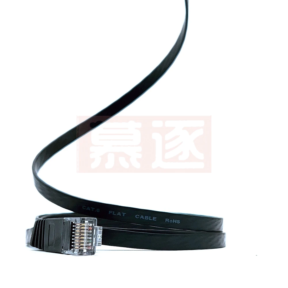 Ethernet Cable RJ45 Cat6 Lan Cable RJ 45 Flat Network Cable Patch Cord for Modem, Router, TV, Patch Panel, PC, Laptop 90 Degree