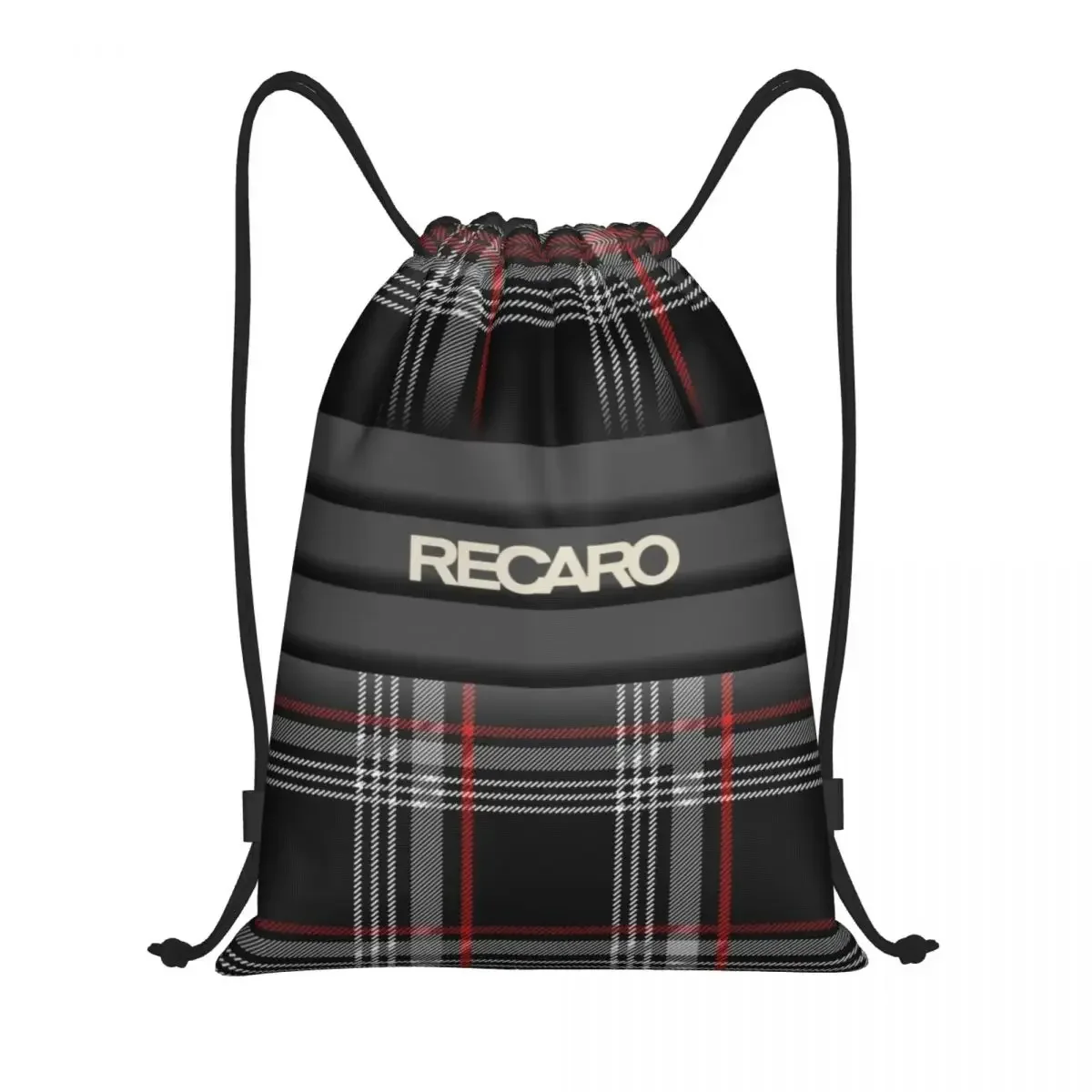 Recaros Logo Drawstring Backpack Women Men Gym Sport Sackpack Portable Shopping Bag Sack