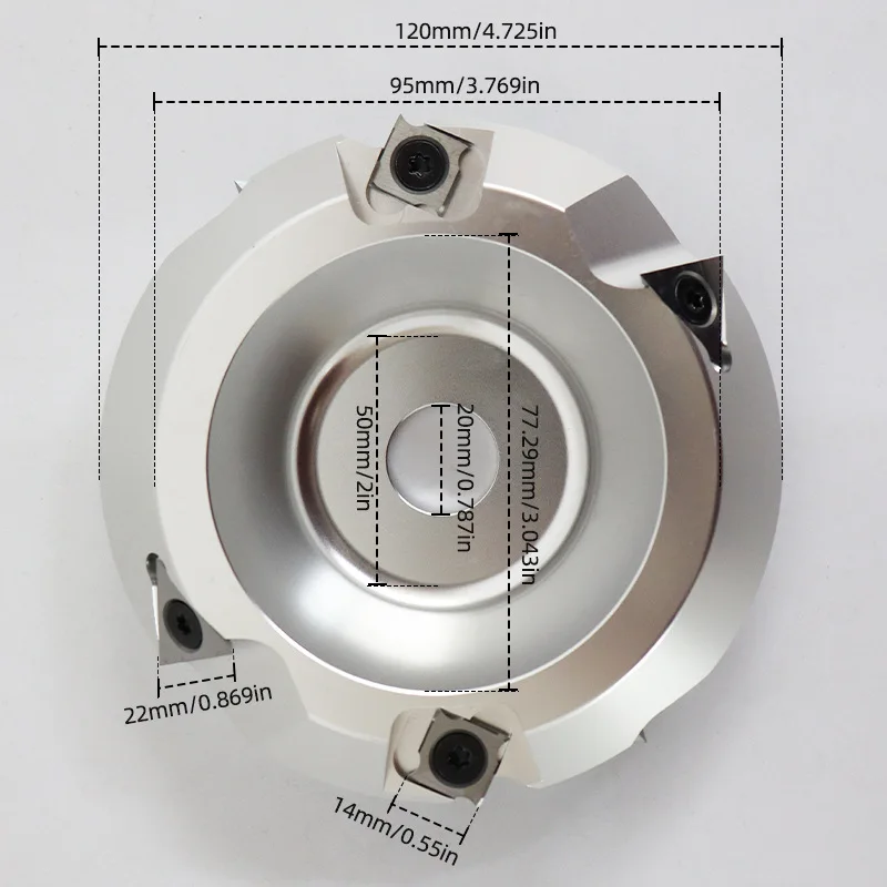 Milling Cutter Disc Side Milling Slotted Gypsum Board 90 Degree Slotted Cutterhead V Slot Cutter Interior Decoration