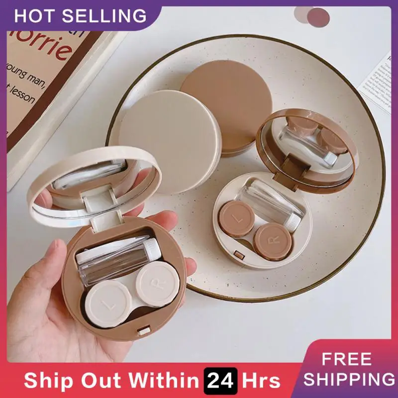 Meitong Storage Box Easy To Wear Plastic Contact Lens Case Contact Lens Companion Box Contact Lens Companion Prevent Leakage