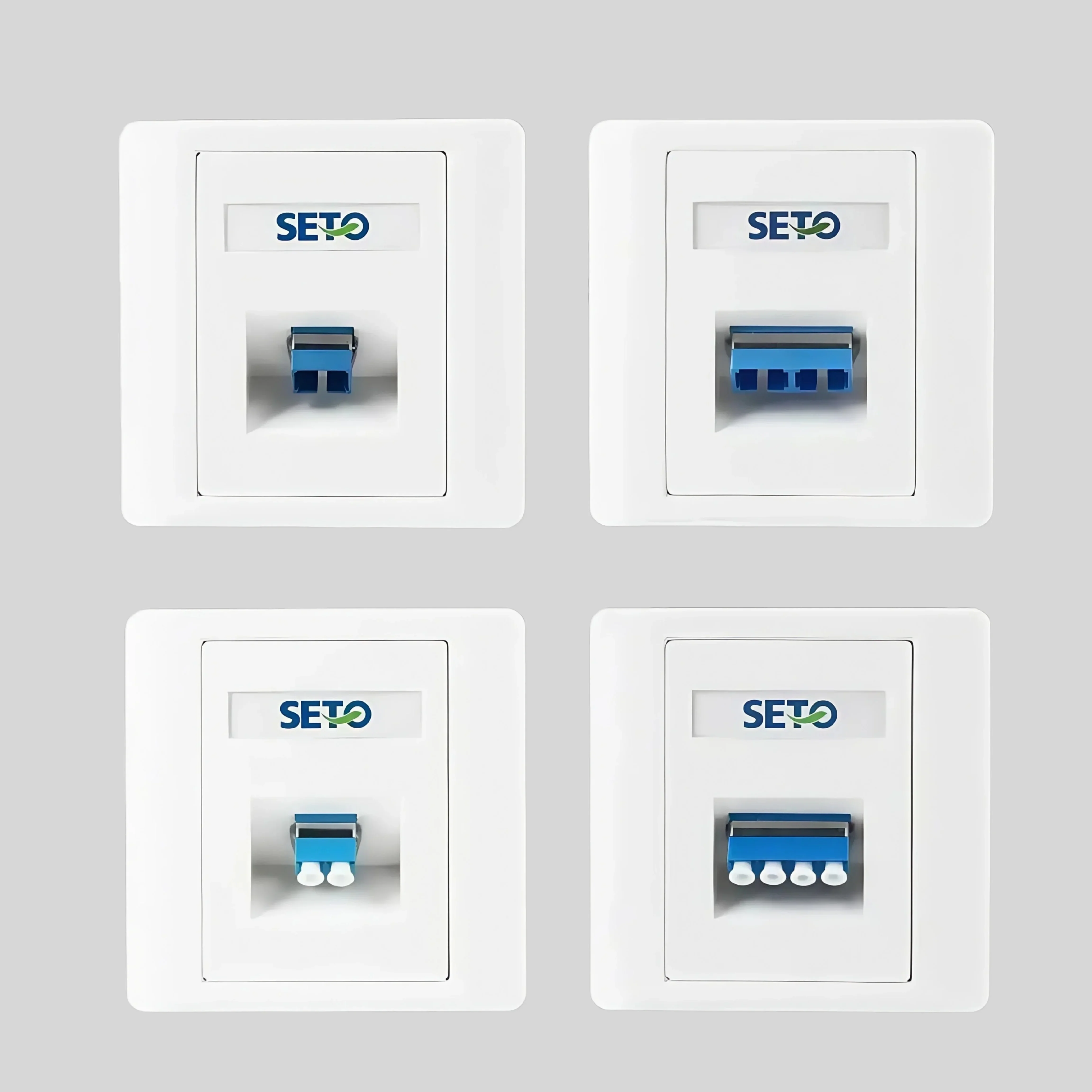 Single and double port LC/SC optical fiber panel network socket Type 86