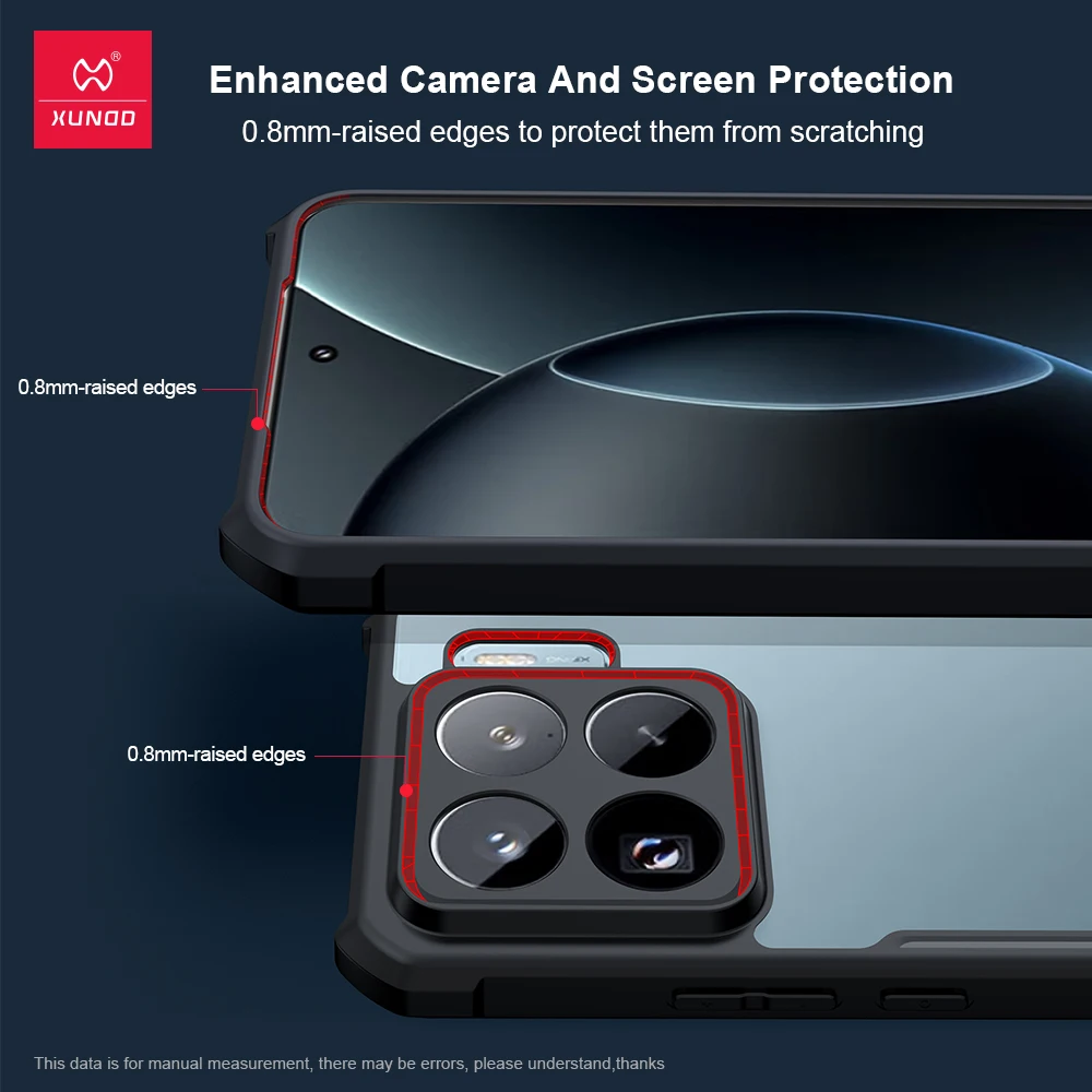 Xundd Clear Shockproof Phone Case for Xiaomi - alternate angle