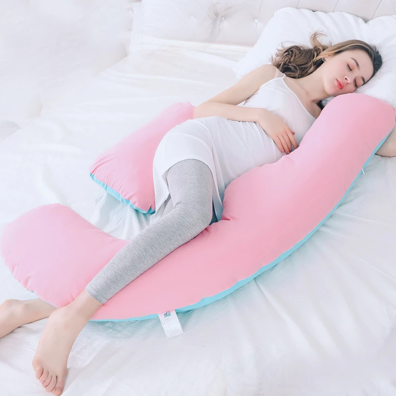 Almohada de lactancia para mujer, funda de cojín multifunción para maternidad y bebé recién nacido, para dormir de lado durante el embarazo