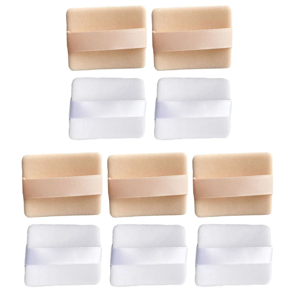 10 Pcs Powder Puff High Density Velvet Double Sided Cosmetics Makeup Sponge Loose Compact Foundation Blush Cream