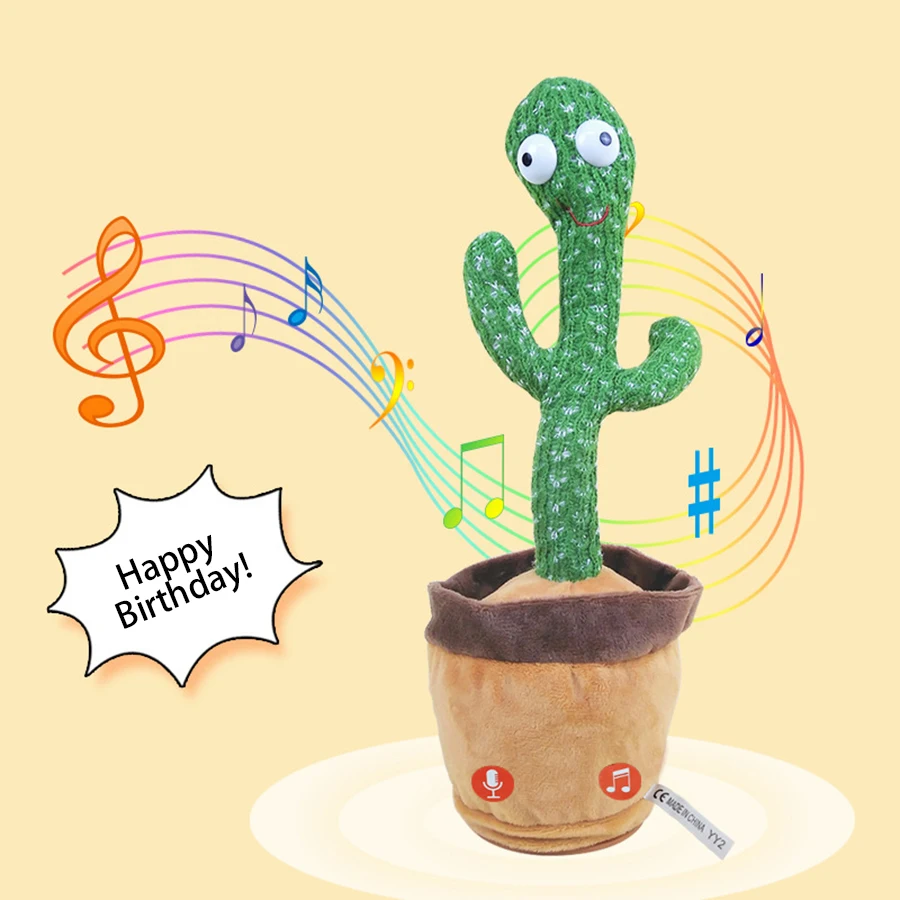 

Intelligent Cactus Interactive Learning and Musical Toy for Kids to Dance Record and Speak with Fun