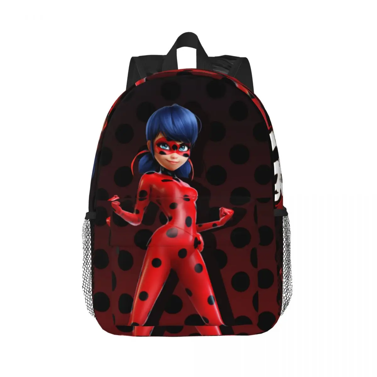 Miraculous Ladybug For Girls Boys Large Capacity Student Backpack Lightweight waterproof Backpack 15inch