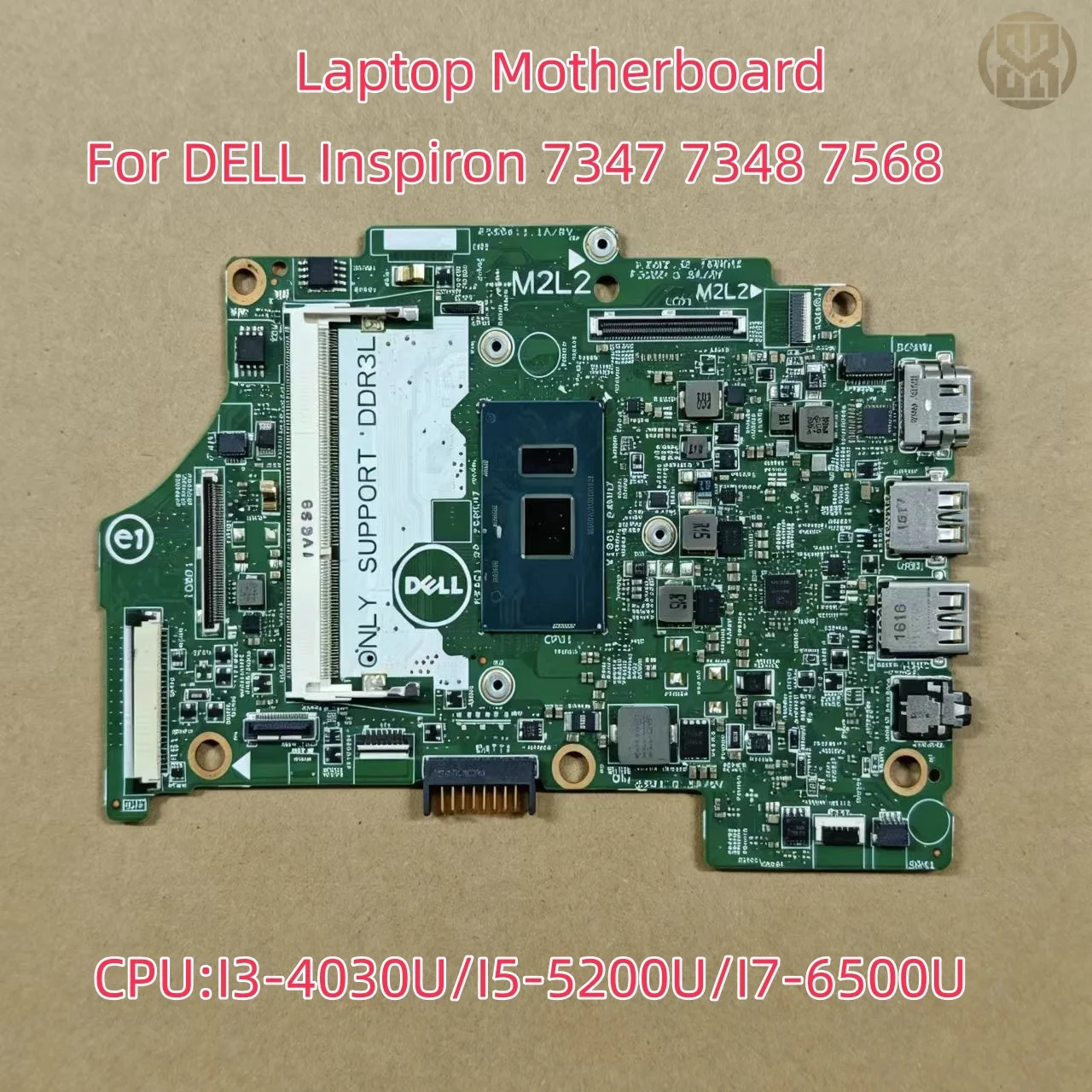 Placa-Mãe para Notebook Dell Inspiron 7347 7348 7568 CPU I3-4030U I5-5200U I7-6500U 0FX71J 07166J 0H5R4P