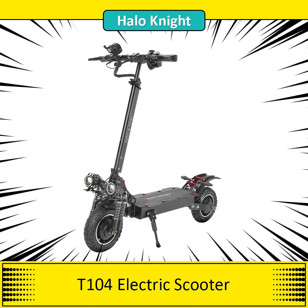 Halo Knight T104 Electric Scooter 52V 1000W*2 Motor 21Ah Battery 10