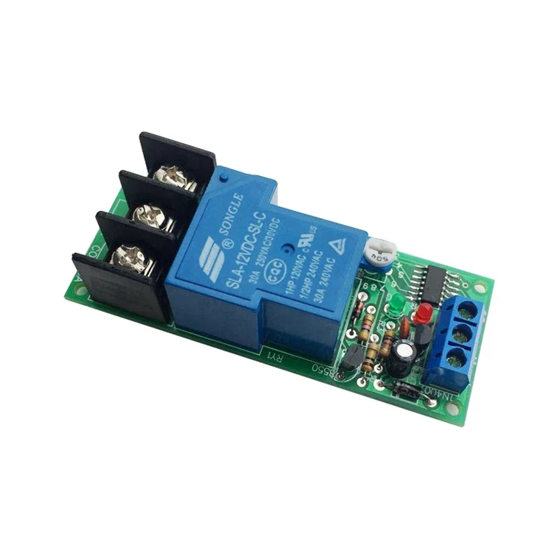 Time Delay Relay Module Triggle Timer Control Switch DC12V 24V High-power 30A  1-10000s Delay Adjustable Turn Off Conduction