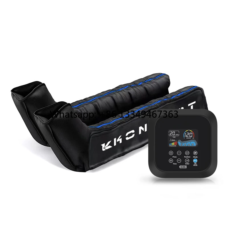 Customized OEM ODM Sport Recovery  for Circulation and Relaxation Boots 4 Chmabers Air Compression Therapy Leg Massager