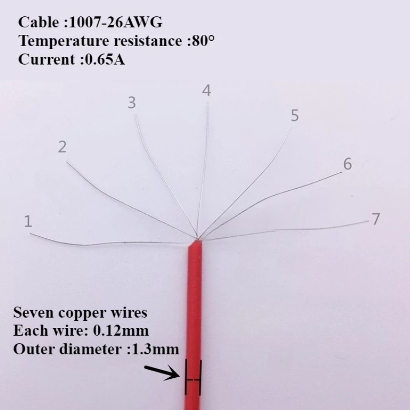 2-50Pcs/lot MX2.54mm Dupont With Lock Extension Line Terminal Wire TJC8 Male To Female 2P/3P/4P/5P/6P Wire Length 20CM 26AWG