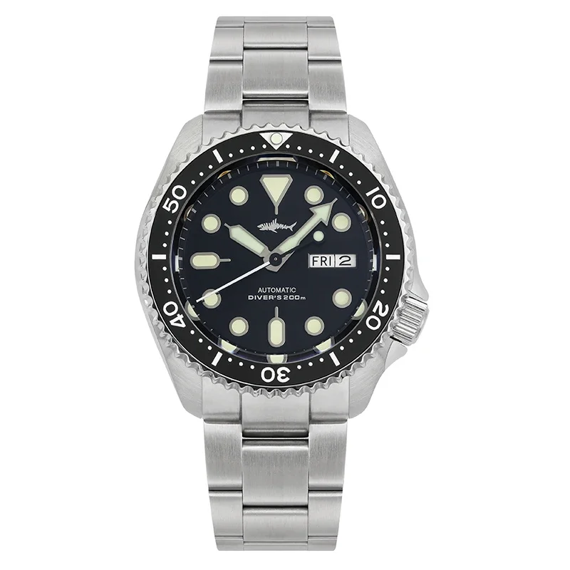 HEIMDALLR SKX007 Dive Watch NH36 Automatic Mechanical Sapphire Glass C3 Super Luminous 200M Waterproof 316L Steel 42mm Men Watch