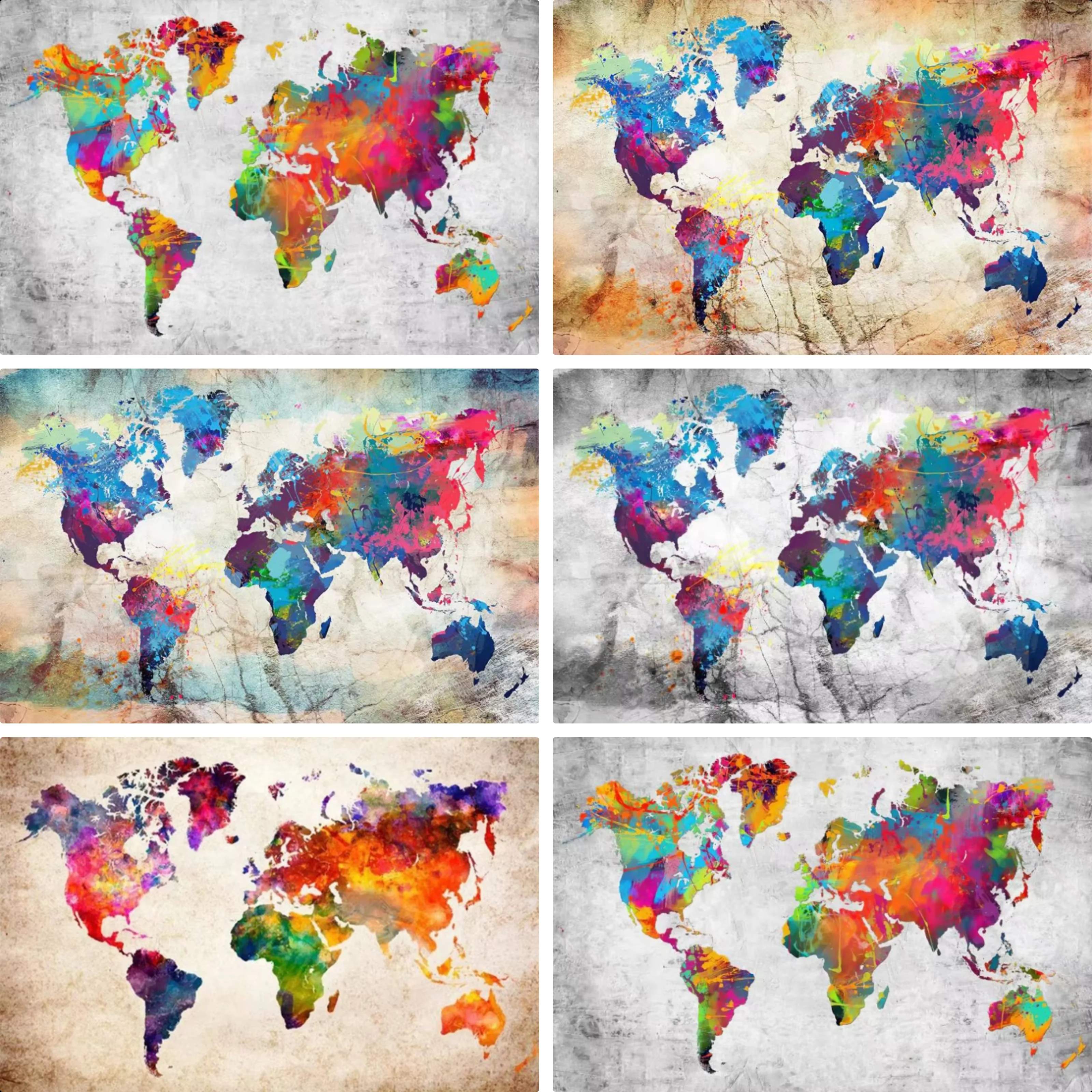 Puzzle Map World - Rompecabezas de 500/1000/1200/2000 piezas con hermoso
