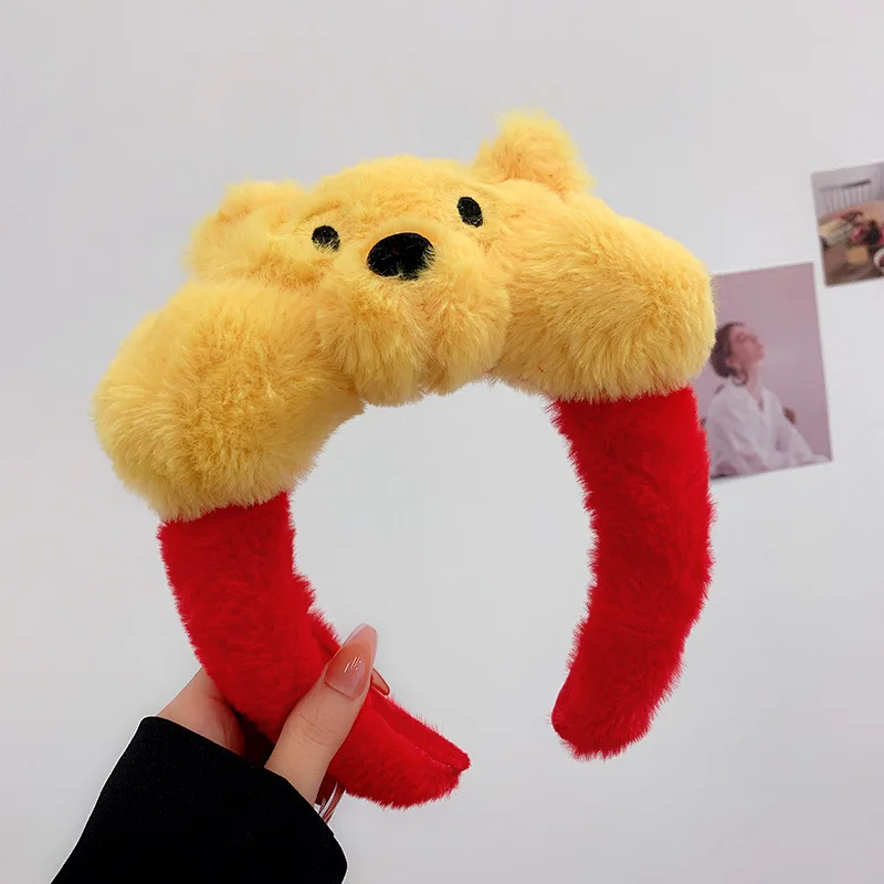 Bear Headband Girl Heart Cute Cartoon Squirrel Hairpin Hair Hoop Face Wash Outdoor All-Matching Hair Accessories