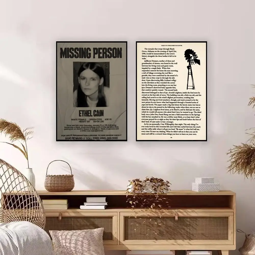 Music E-Ethel Cain Poster Premium Art Wall Decor, Simple Ornament for Living and Leisure Areas