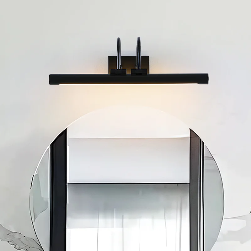 مصباح صورة بسيط من النحاس، مصباح جداري نحاسي لغرفة المعيشة، ضوء مرآة الحمام، مصباح حائط أسود، ضوء مكياج مرآة الحمام #3