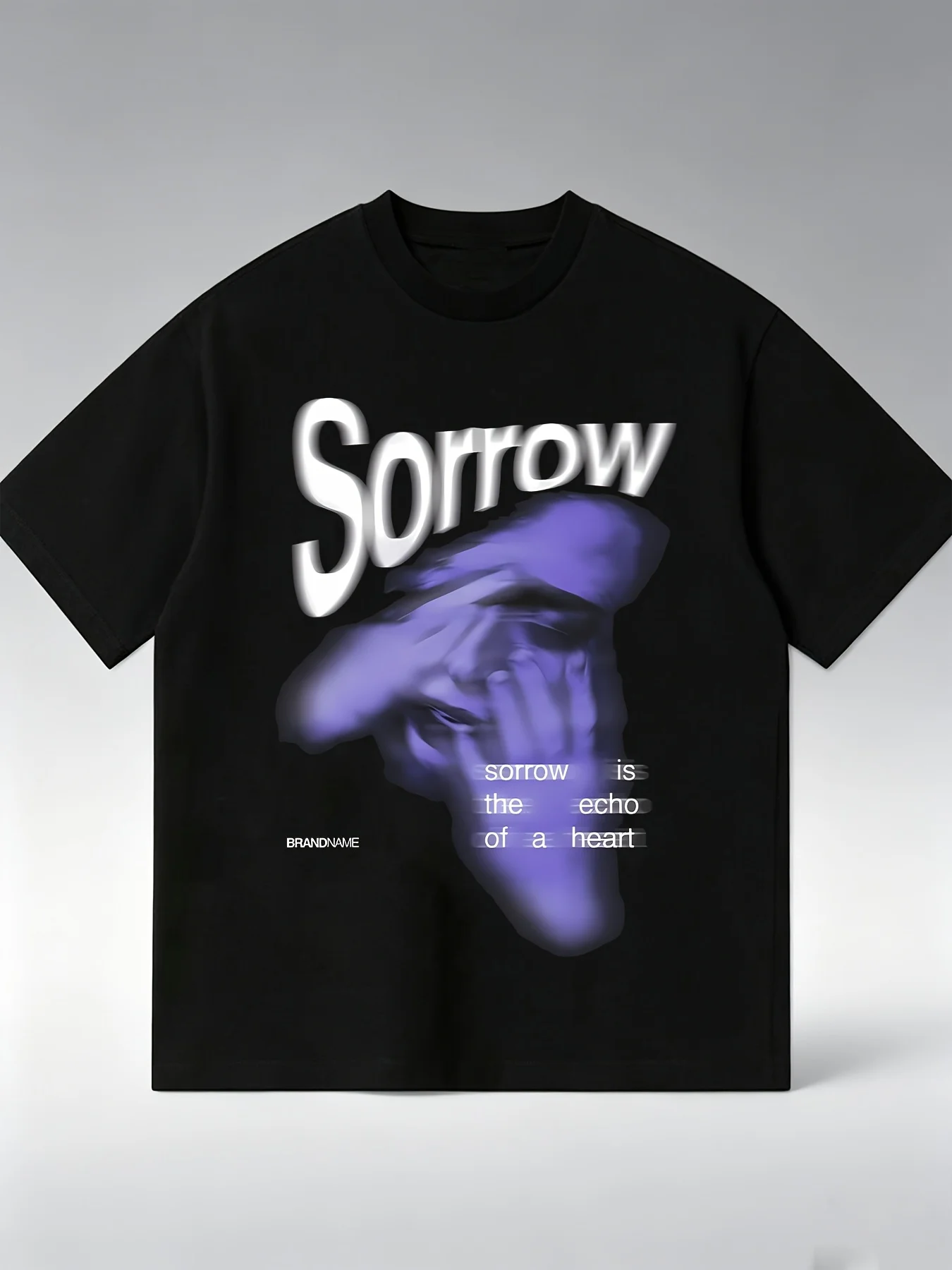 Men's Cotton Blended T-shirt with 