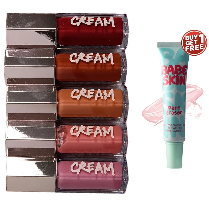 Wholesale PROFESSIONAL MAKEUP Smooth Matte Lip Gloss Bomb Cream,Long Lasting,Moisturizing,Vegan Liquid Lipstick 9 ML