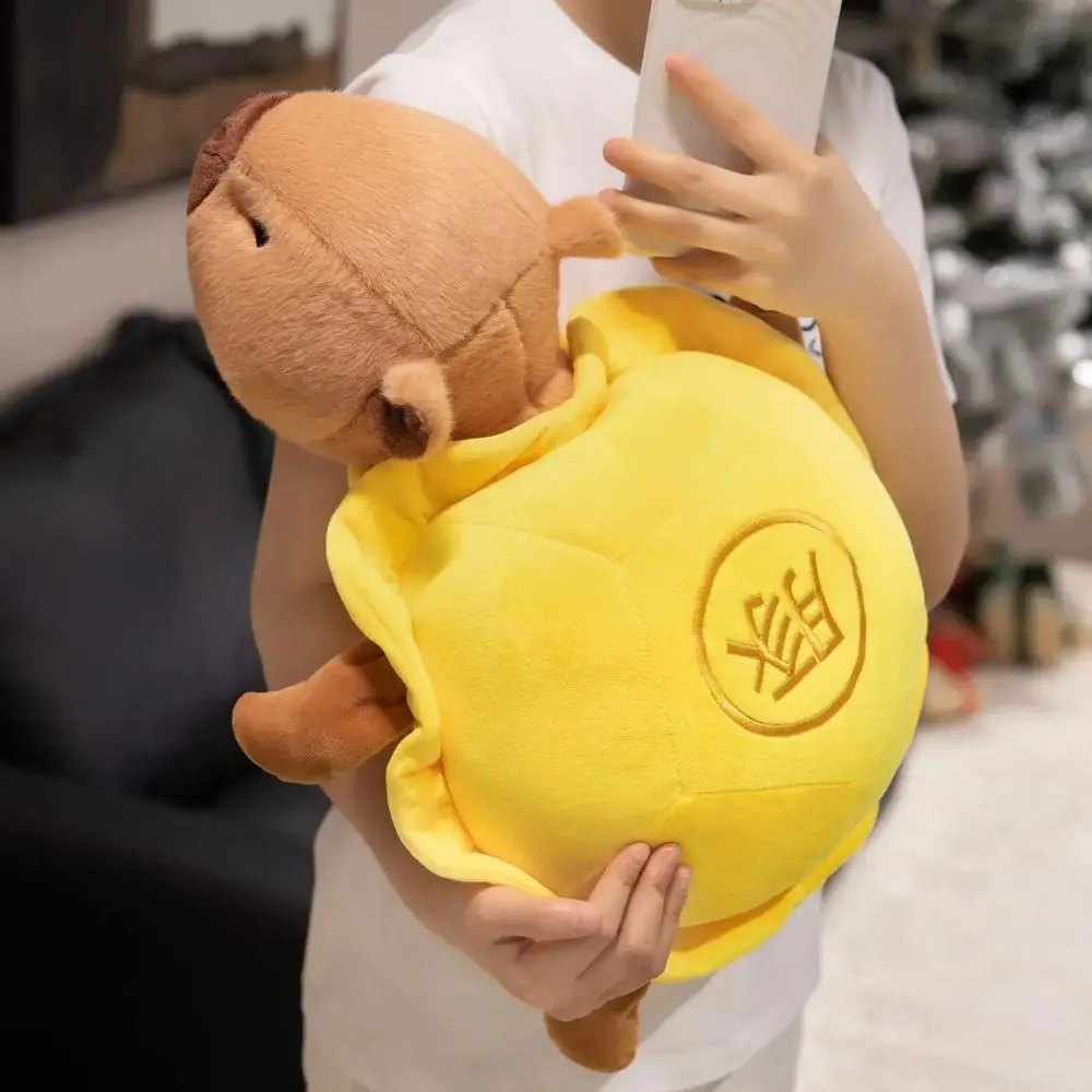 Fluffy Capybara เต่าหมอน Plush Soft Collection Capybara ตุ๊กตาของเล่นการ์ตูนน่ารักเต่าสัตว์ตุ๊กตาเด็กของขวัญ
