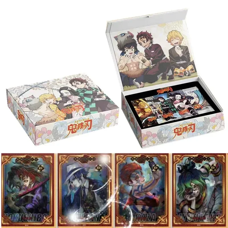 Demon Slayer Card Kamado Tanjirou Kamado Nezuko Hashibira Inosuke Rare Anime Character Collection Card Kids Toys Christmas Gifts