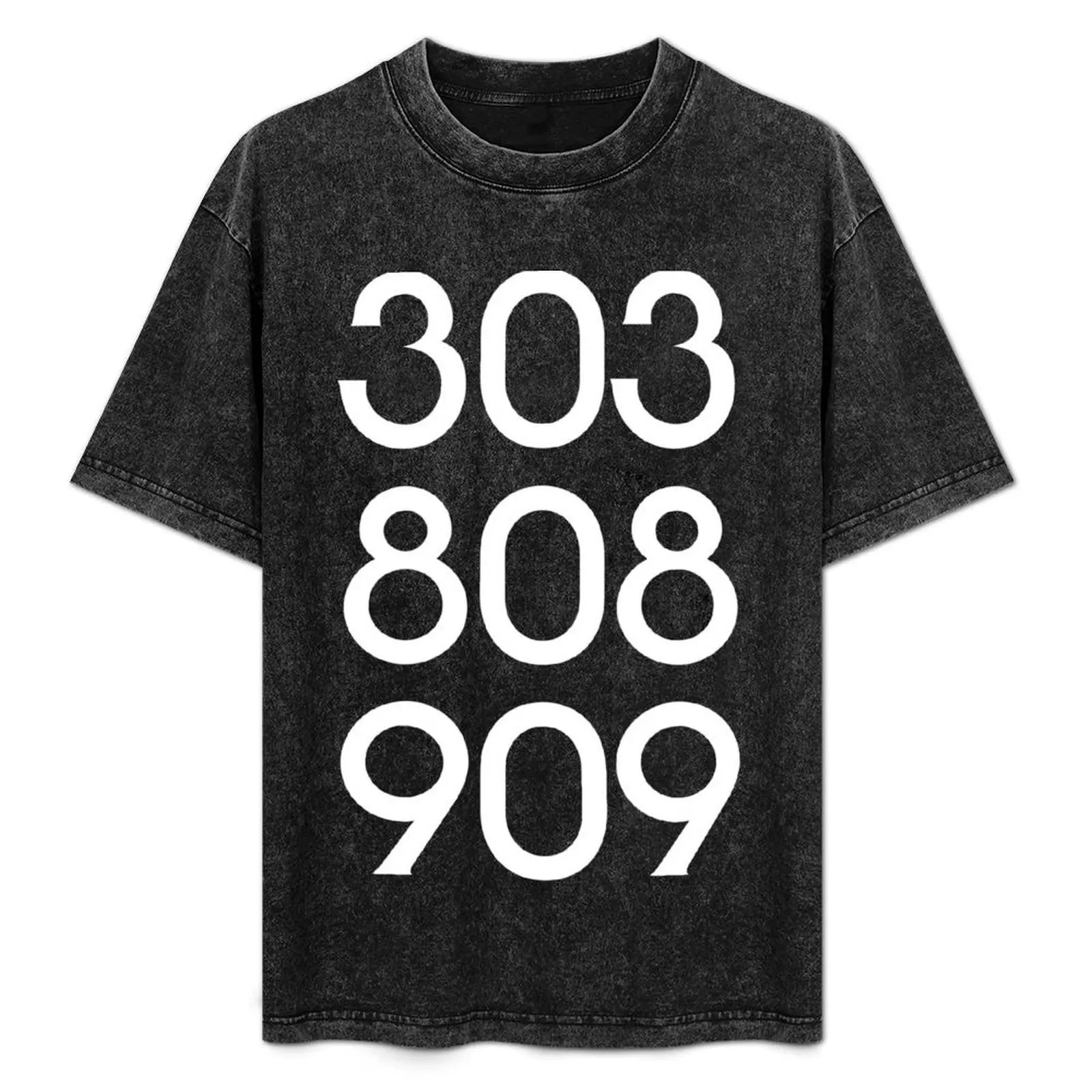 808 303 909 acid house T-Shirt customizeds basketball graphic tees blanks street wear mens t shirts casual stylish