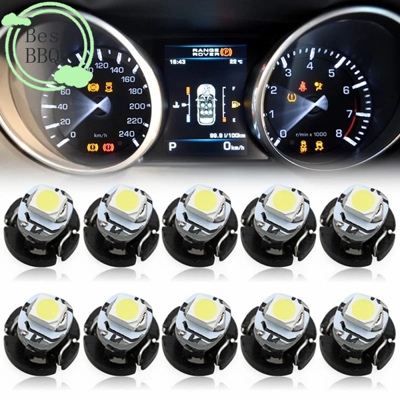 

(BBQ4) 10 шт. светодиодных ламп T3 SMD Neo Wedge для приборной панели автомобиля, белые