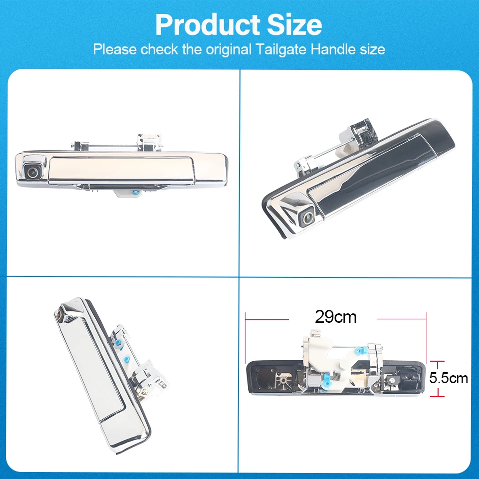 AHD 1080P NTSC Tailgate Handle Rear View Camera For Isuzu D-max Dmax 2019-2022 Waterproof Night Vision Pickup Backup Camera