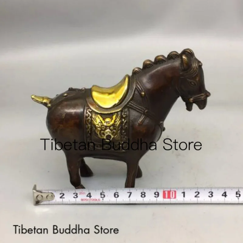 Collection of antique bronze artifacts, a pair of Tang horses