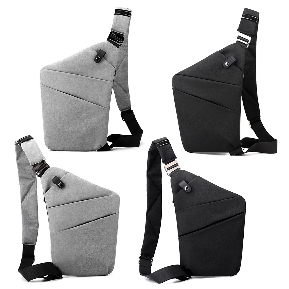 Male Handbags Anti-thief Storage Chest Bags Security Adjustable Strap Nylon Multifunctional Simple Portable for Outdoor Fitness