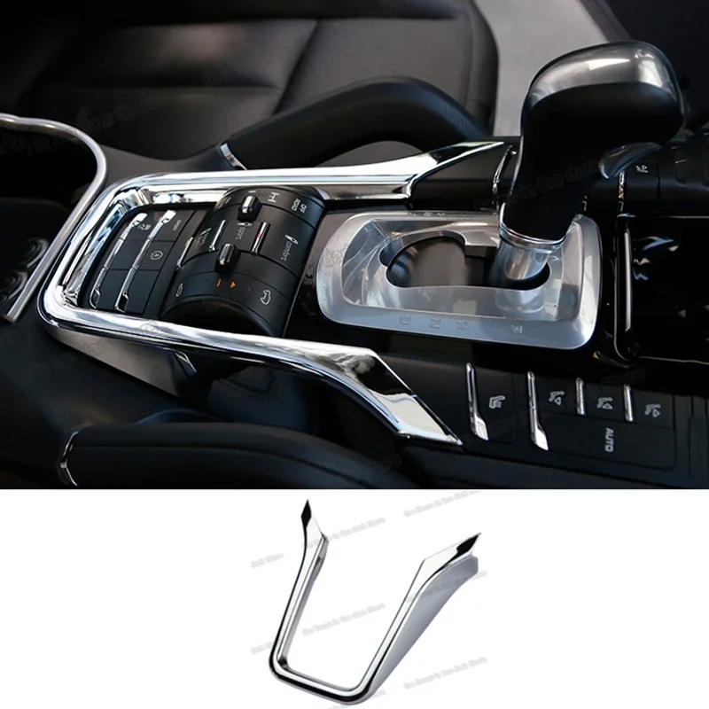 

2017 abs car center control panel trims for porsche cayenne 2011 2012 2013 2014 2015 2016 2017 958 gear accessories