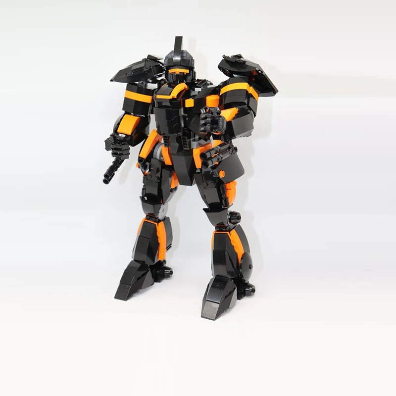 Modelo de Anime Popular, ladrillos de construcción MOC, gran potencia de fuego pesada, Mecha, tecnología Modular, regalos, vacaciones, montar, juguetes para niños, traje
