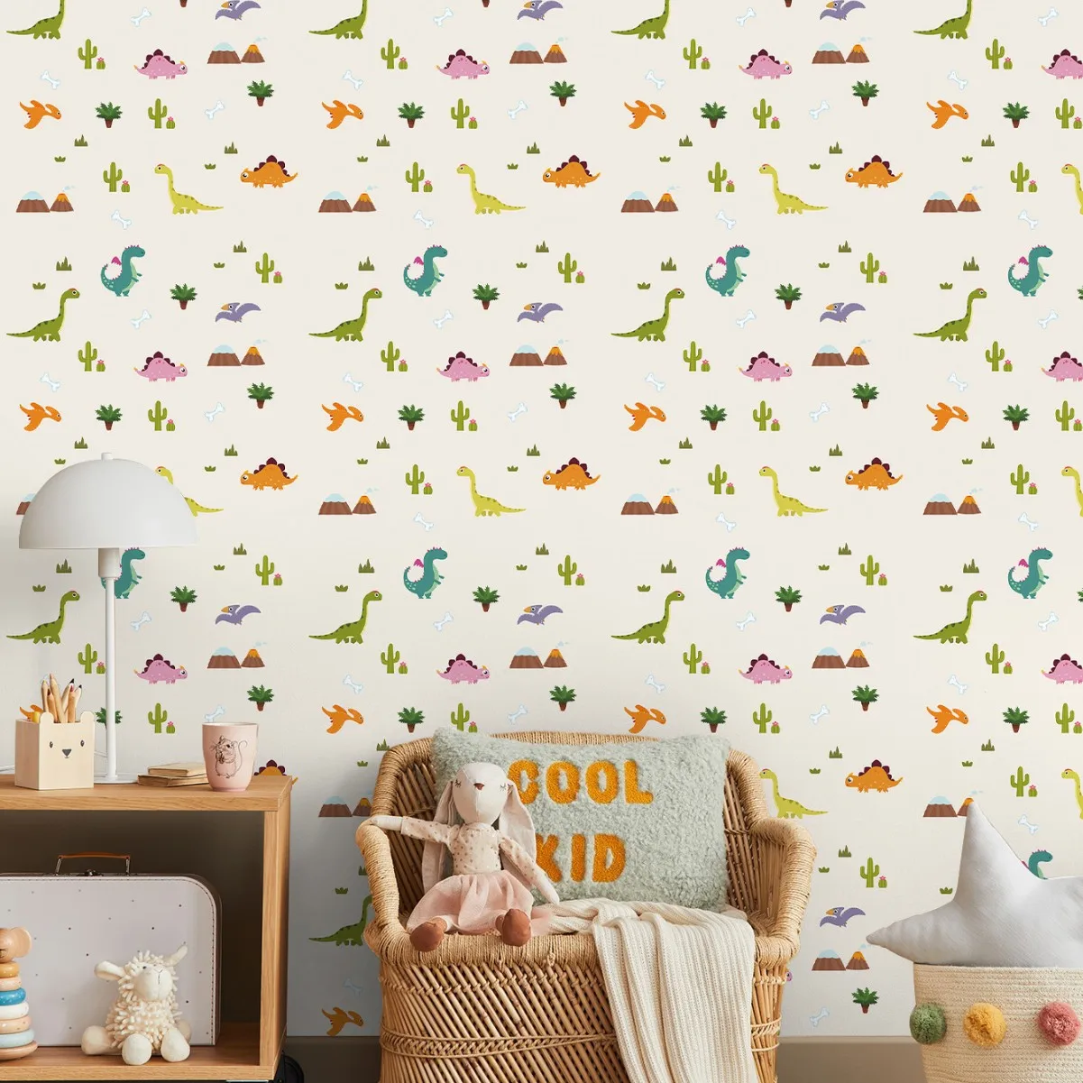 

Обои с изображением динозавра, мультяшные обои для детей, мальчиков, игрушечная комната, спальня, настенная роспись, детский сад, коридор, контактная бумага