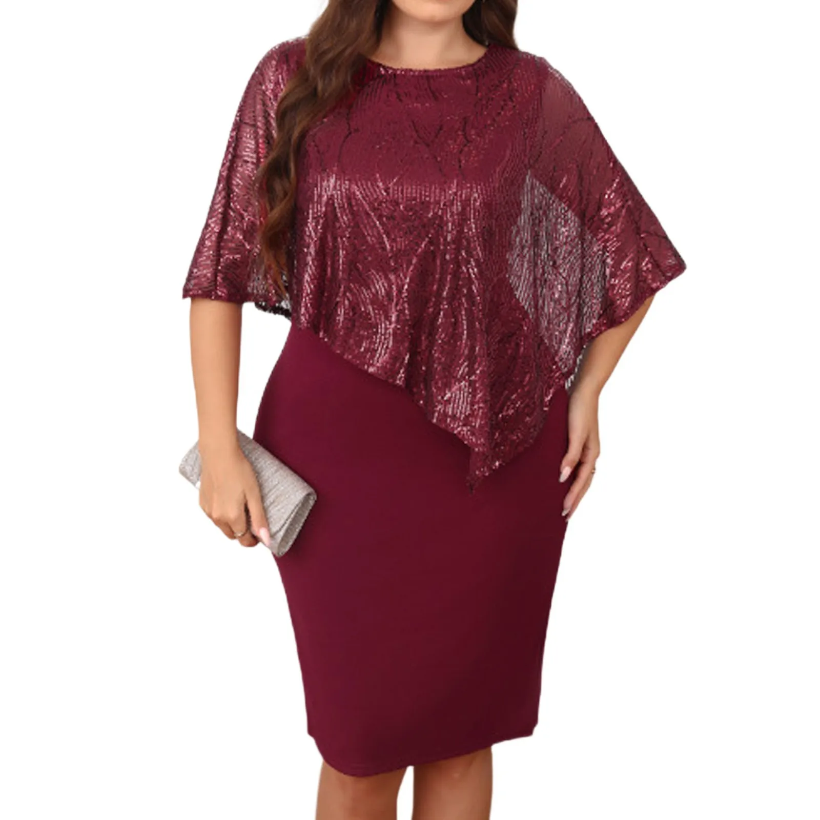 المرأة حبة المرقعة غير النظامية حجم كبير الورك المعانقة فستان فساتين أنيقة للنساء Vestidos Femininos الموضة الكورية