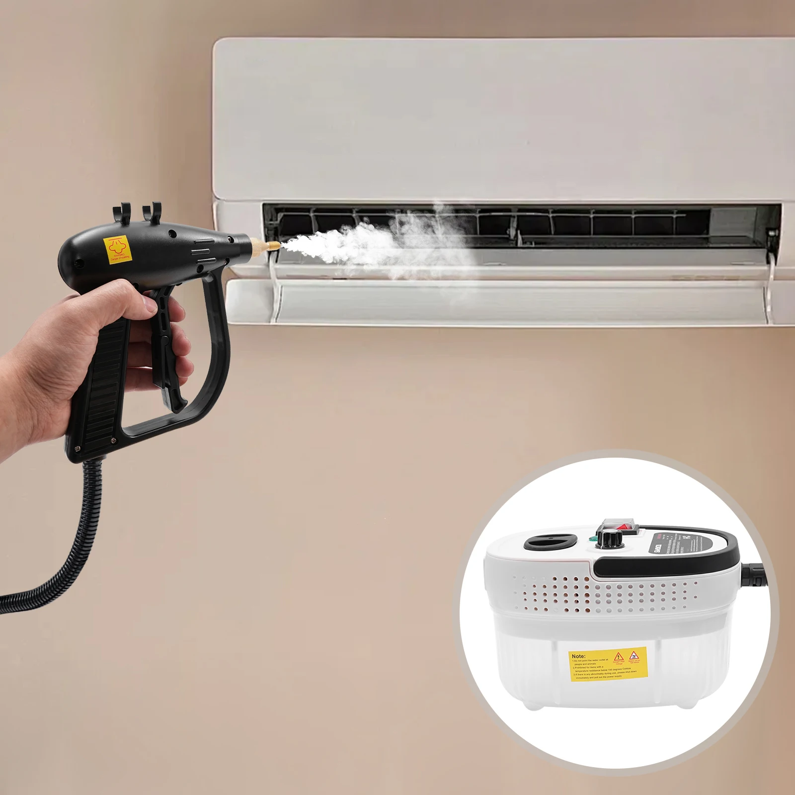 Steam Cleaning Machine High Pressure Steam Cleaner 2500W 1.2L Multipurpose Steam Cleaning Machine 110V