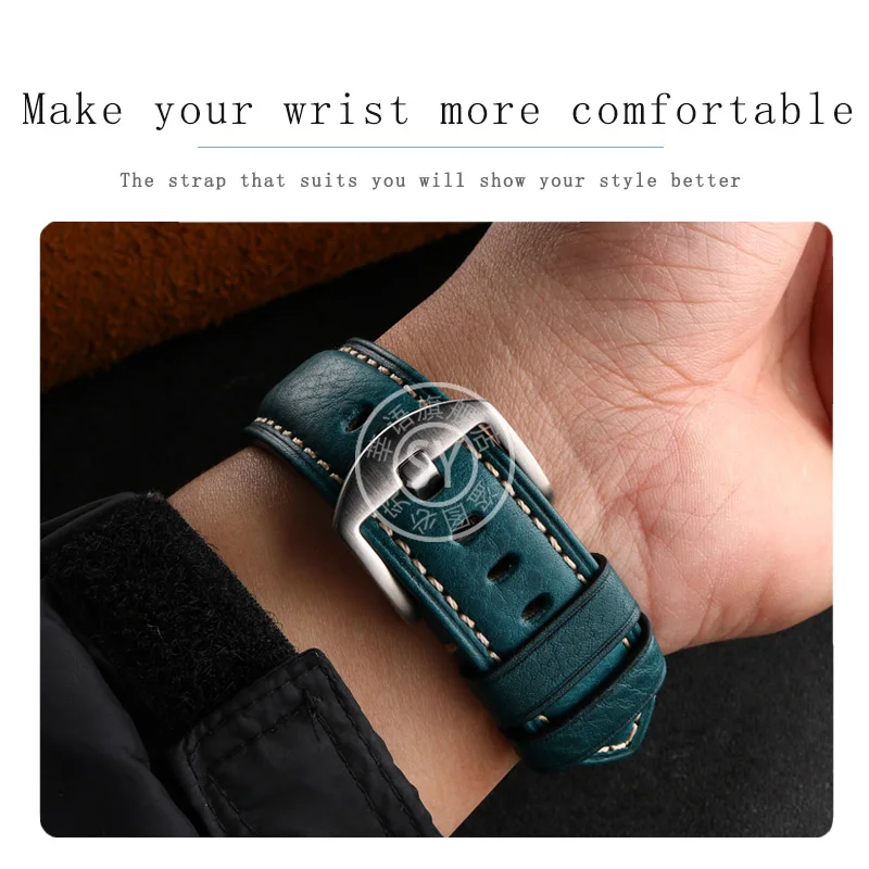 Ремешок Shenyu из итальянской воловьей кожи для часов Panerai Lumino due, погружной серии PAM441 111 PAM01085 01661, мужской браслет для часов