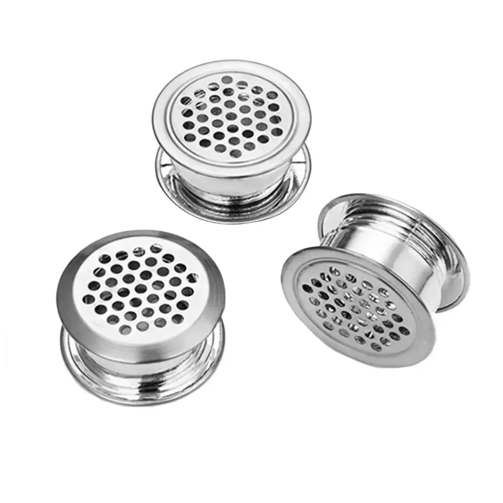 5/10Pc/Set Stainless steel double-sided adjustment vent cover furniture Air Vent Louver ventilator grille cover for Shoe cabinet