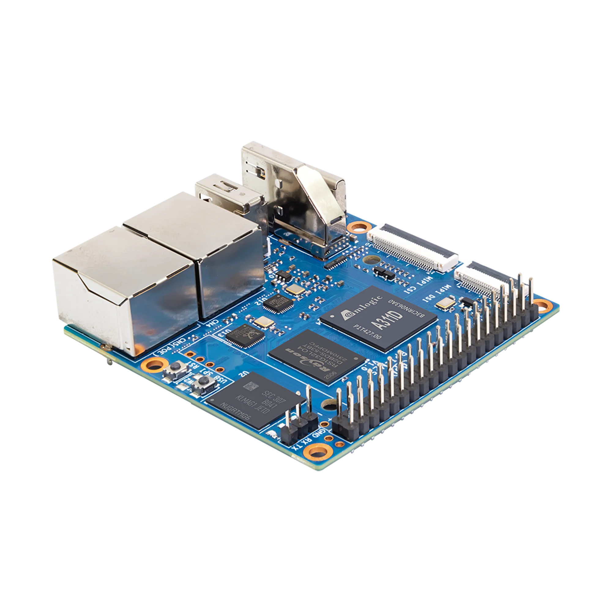 Banana Pi BPI-M2S SoC Amlogic A311D And S922X Hexa-core 4GB LPDDR4 RAM 16GB eMMC Video HDMI 2.1 4Kp60 OS Ubuntu Debian Android