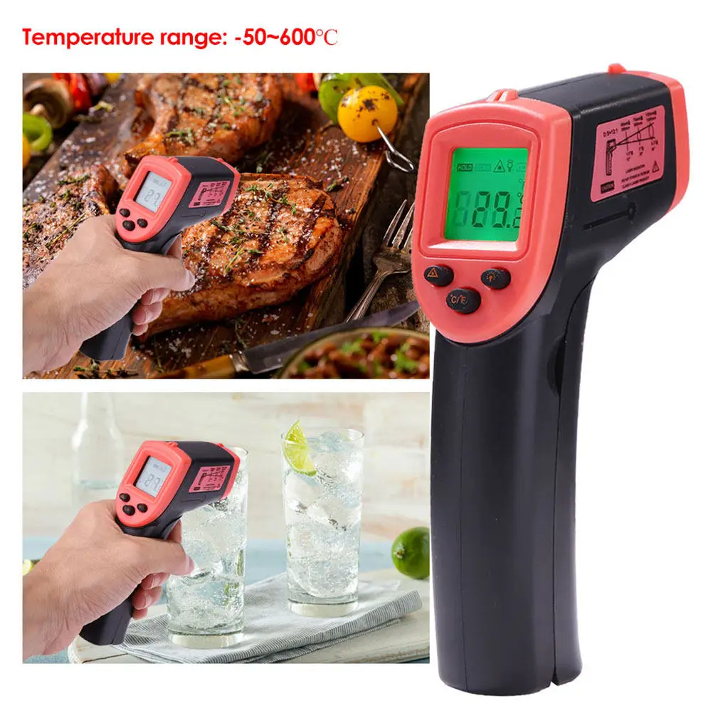 Infrared Forehead Thermometer Non Contact Digital LCD Display Handheld Fast Temperature Meter for Adults Kids