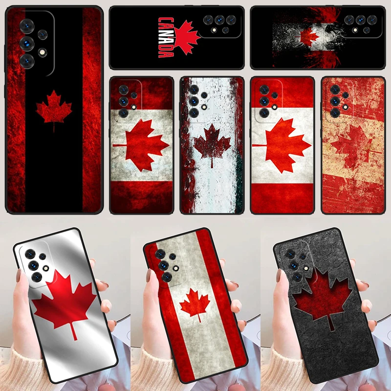 Canada Canadian Flag For Samsung Galaxy A52 A72 A73 A20e A21S A50 A70 A11 A12 A42 A31 A40 A51 A71 A32 A80 A91 Phone Case