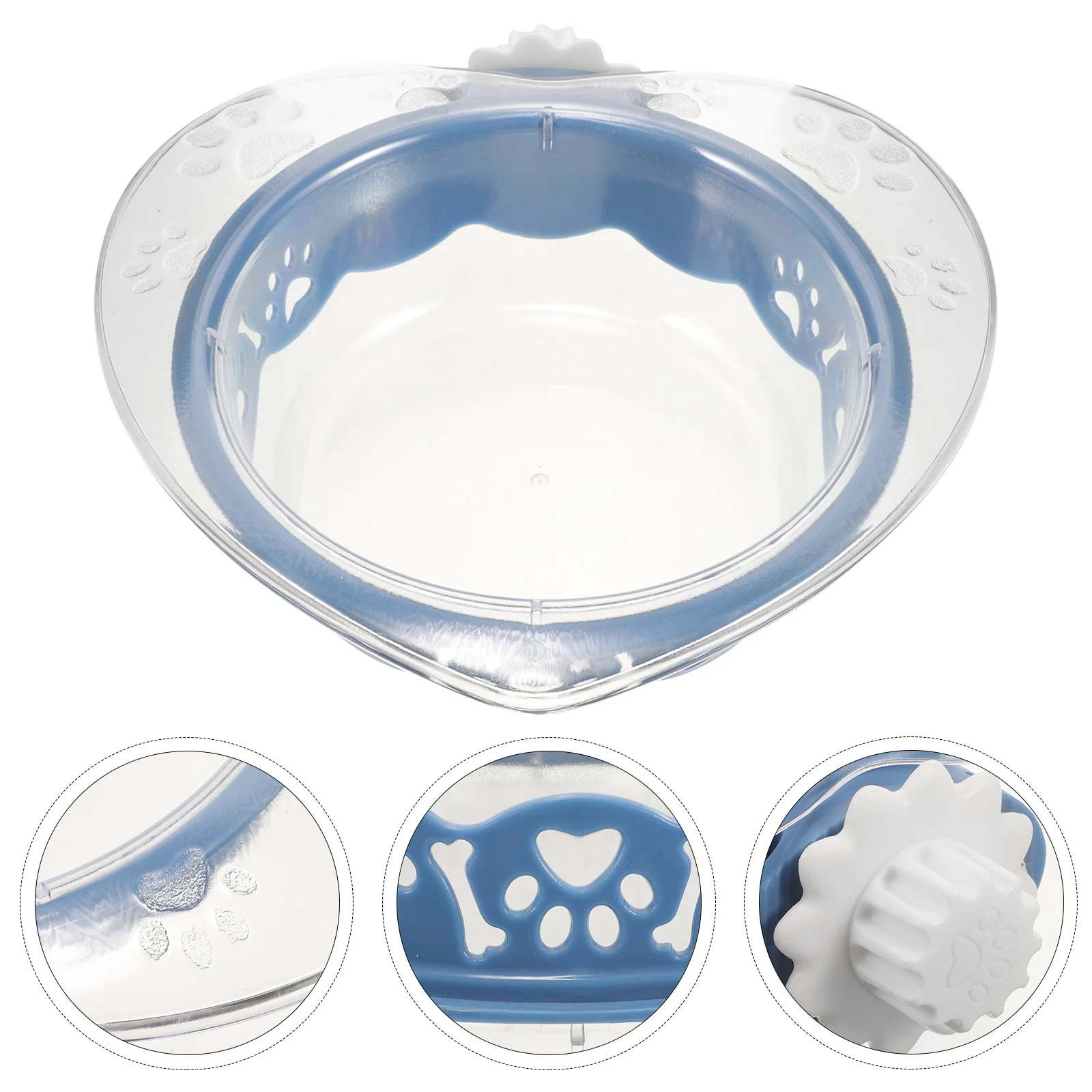 

Plastic Heart Hanging Pet Bowl Large Capacity Dog Cat Feeder Kennel No Spill Bowl Dog Kennel Bowls for Crates Rabbit Cat Feeder