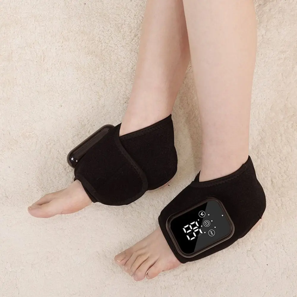 

Cordless Design Heating Ankle Massage Belt 3 Vibration Modes 3 Heat Levels Electric Hot Compress Massage