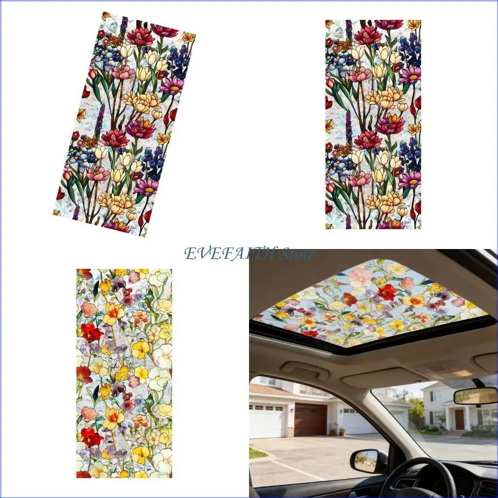 

124B Flexible PVC Temporary Cling Film For Sunroofs And Glass Panels Sun Blocking