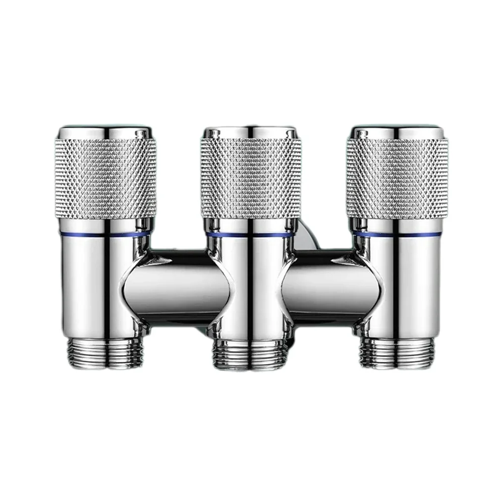 Практичный поворотный клапан 1 в 3 выхода для биде-распылителей, поворотный переключатель, совместимый с унитазом