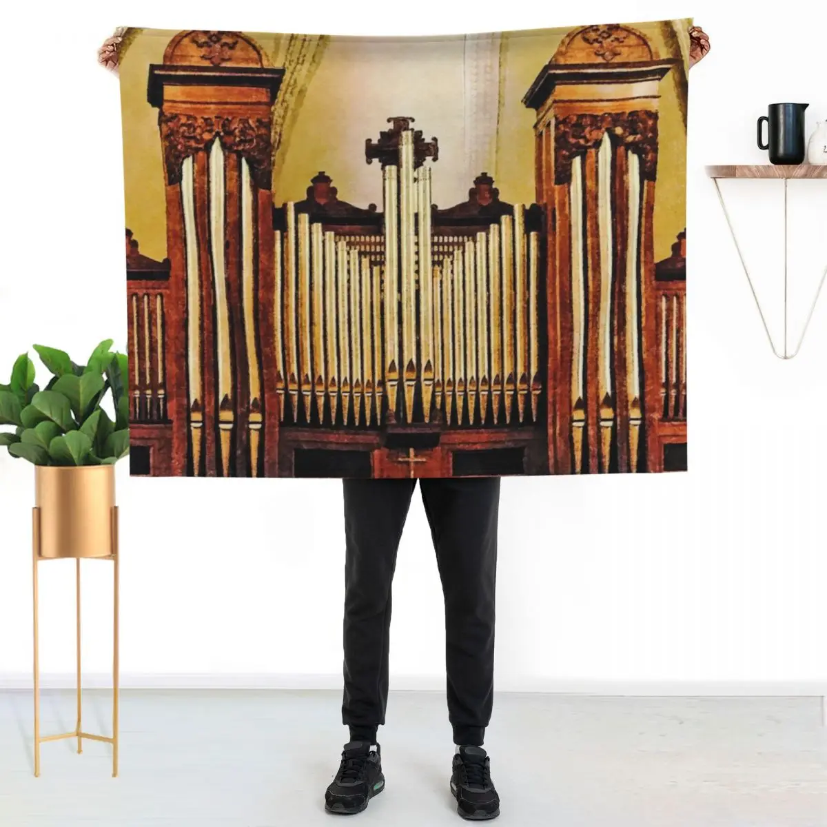 Church Organ Throw Blanket Soft Big Bed linens Cute Soft Beds Decorative Sofas Soft Plaid Blankets