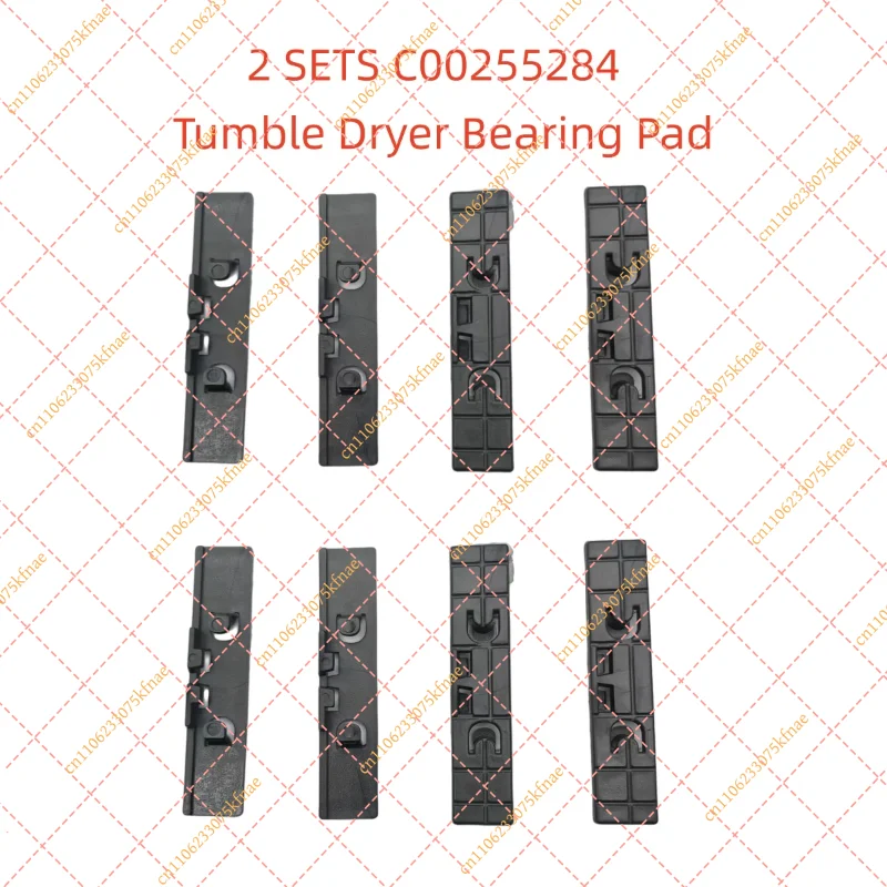 2 Sets C00255284 Tumble Dryer Bearing Pads for Indesit Ariston Hotpoint TCM580BPUK