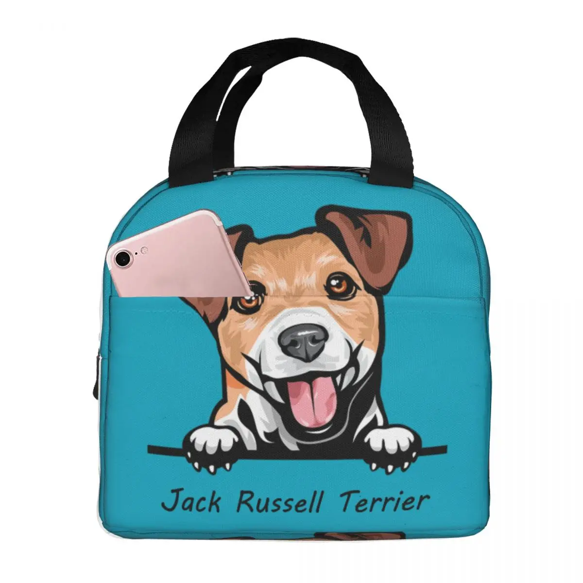 Jack Russell Terrier Lunch Bag isolamento Bento Pack Bag borsa pasto Pack